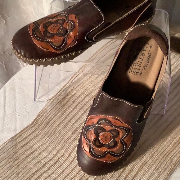 L’Artiste with spring step. brown moccasin style loafer. Size 40 - Picture 2 of 9